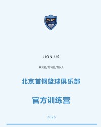 开云-加入北京首钢官方训练营 和我们一起上场！